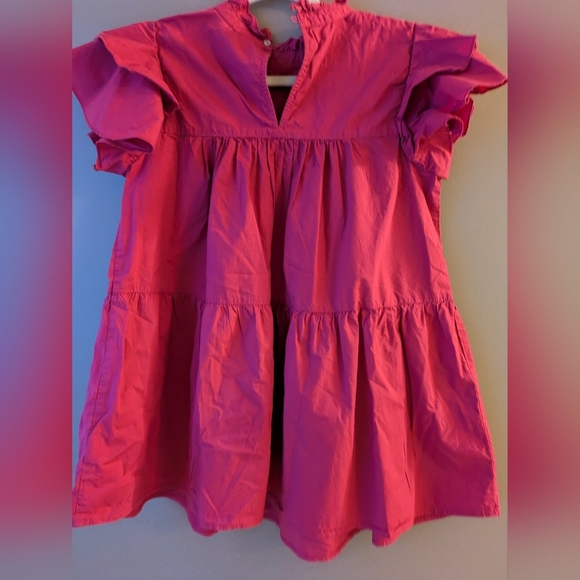 Maeve by Anthropologie pink cotton short sleeve blouse M - Picture 7 of 7